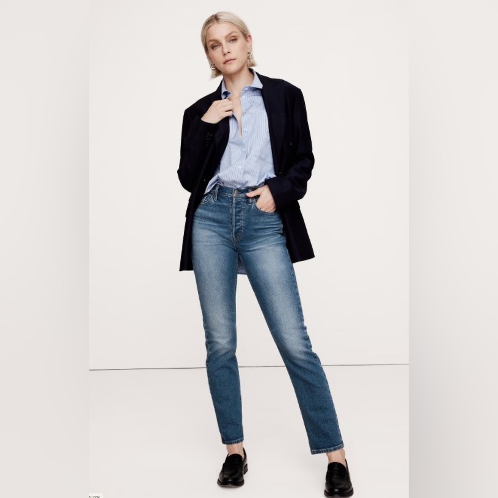 Banana Republic High Rise Straight Jean
